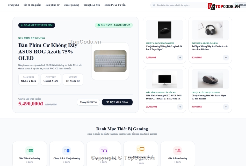 Đồ án,bán website,web bán thiết bị